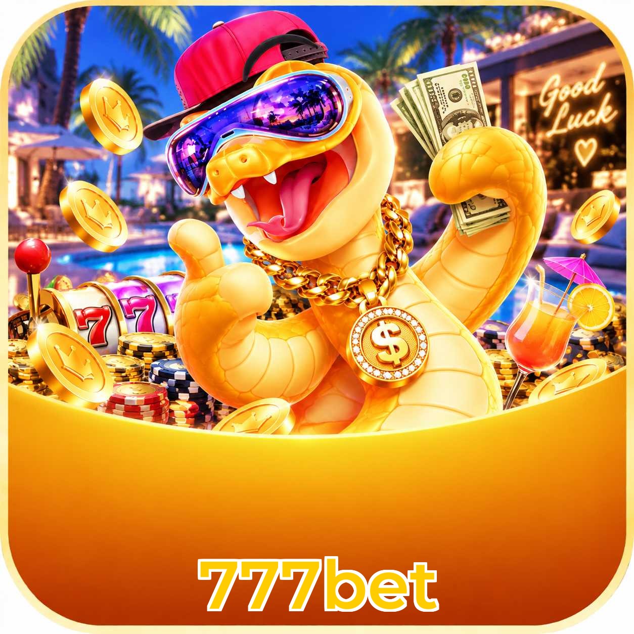 App 777bet na tela inicial do iPhone via PWA Safari